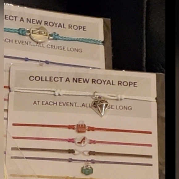 Effy Royal Rope Bracelets Royal Caribbean Cruise Ship jewelry 2 pieces - Picture 1 of 6